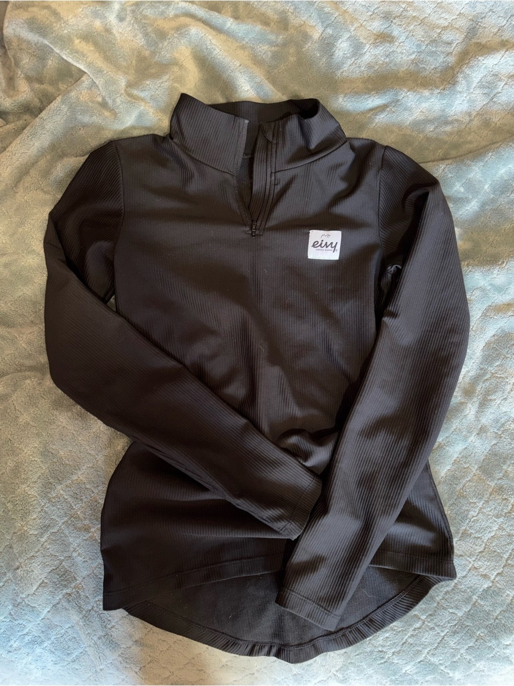 Women's Black Half-Zip Pullover Hoodie